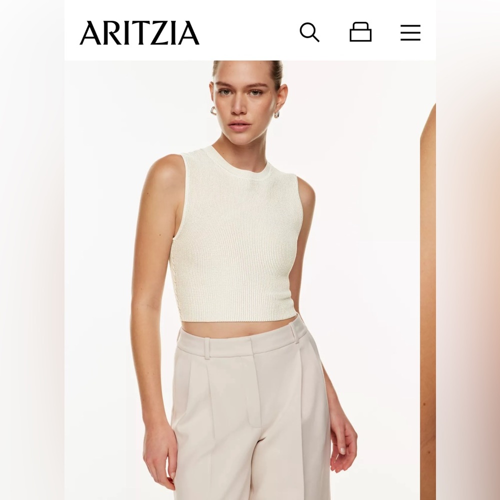 Aritzia Babaton Sculpt Knit Muscle Tank